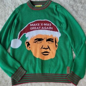 Trump Christmas Sweater MAGA Adult Medium